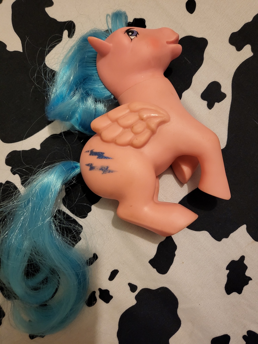 Vintage G1 Hong Kong My Little Pony Pegasus Firefly Horse